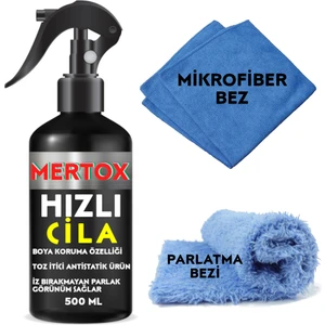 Otomobil Araç Araba  Oto Hızlı Cila Sprey 500ML Kaporta Bakım Parlatma Cilası Temizleme Bakım
