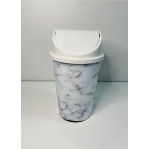 Tuana Home Mermer Desenli Plastik Çöp Kovası