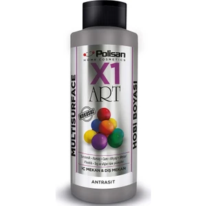 X1 Art Multisurface Hobi Boyası - Antrasit - 120 ml