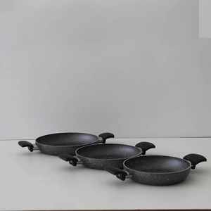 Hey Şey Hey Şey Çift Kulp 18-20-22 cm Tava Seti 2,0 mm Kalınlık
