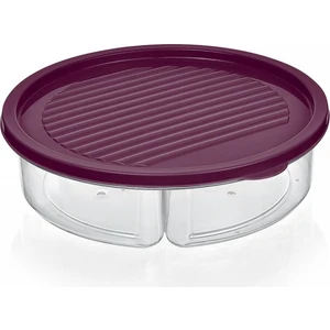 Smart 3 Bölmeli Saklama Kabı 1200 ml Bordo Kapaklı BG-393