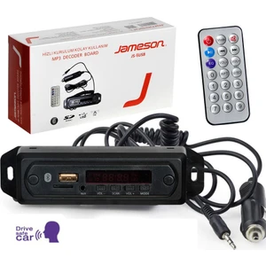 JAMESON Oto Teyp Çevirici Bord Usb/fm/aux Bluetooth Konuşmalı 12V  Js-6usb