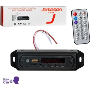 JAMESON Oto Teyp Çevirici Bord Usb/tf/fm/aux Bluetooth Konuşmalı 12V  Js-4usb