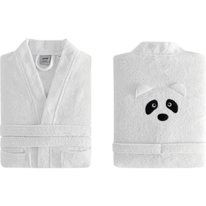 Pans Kimono Yaka Bornoz Pamuk Bornoz Renk :siyah ve Beyaz  450 Gr/m² (3-4 Yaş)