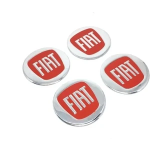 Fiat Alüminyum Yapıştırma Jant Göbeği Kırmızı 4'lü