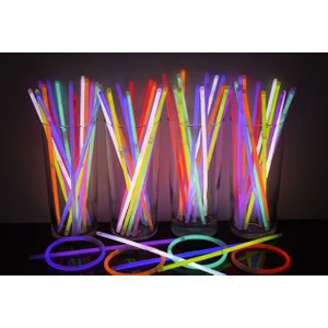 Glow Stick Fosforlu Neon Bileklik 50 Adet