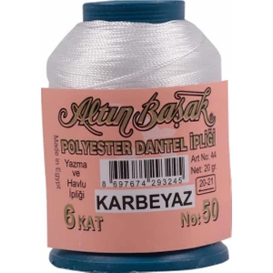 Dantel Ipliği 20 gr No:50 Polyester 6 Kat