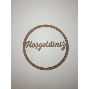 Hoşgeldiniz Makrome Kasnak 30CM-4MM Mdf