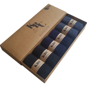 KBC Socks 6'lı Bambu Dikişsiz Erkek Klasik Çorap Seti / 2 Siyah - 2 Lacivert - 2 Füme