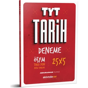 Aklımdavar Yayıncılık TYT Tarih 5X25 Çözümlü Deneme
