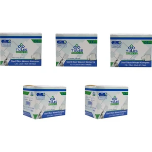 5 Li Steril Spanç Emici Kompres 7,5 x 7,5cm 500 Adet