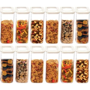 Moonstar 12'li Süper Set Saklama Kabı Erzak Kabı Seti 2250 ml.