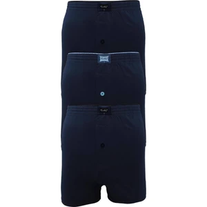 Penye Düz Boxer 117 3'lü Paket | Lacivert