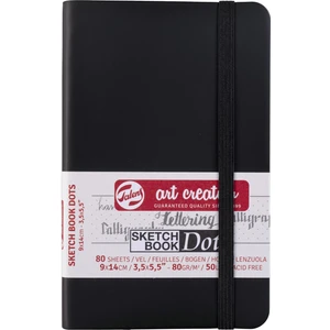 Sketchbook Dots Noktalı Eskiz Çizim Defteri 80 Gr. 9X14 Cm. 80 Sayfa Siyah