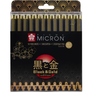 Pigma Black & Gold Edition Set 12'li