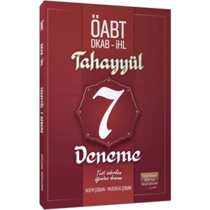 Tahayyül Yayınları 2021 Öabt (Dkab-Ihl) 7'li Deneme Kitabı