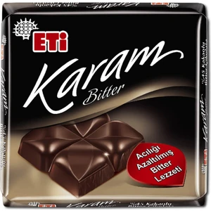 Çikolata Kare 60 gr Karam %45 Bıtter