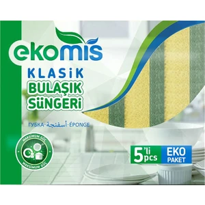 Klasik Yeşil Sünger Düz 5'li