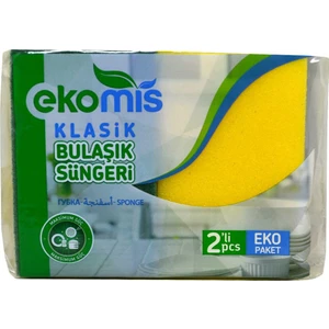 Klasik Yeşil Sünger Düz 2'li