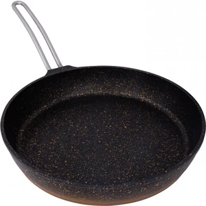 Kuvars 28 cm Siyah Gold Tava