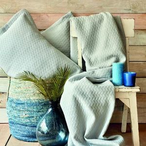Karaca Home Charm Bold Mavi Çift Kişilik Yatak Örtüsü Set