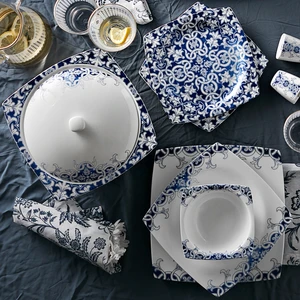 Fine Bone Aleeza 60 Parça 12 Kişilik Yemek Takımı Kare
