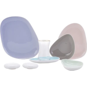 Drop 28 Parça 6 Kişilik Porselen Kahvaltı/Servis Takımı