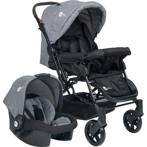 4 Baby Olympus Siyah Travel Sistem Bebek Arabası Gri