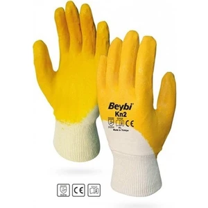 Kn2 Nitril Pamuklu Işçi Eldiven (10 Numara)-(24 Çift)