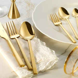 Doğa 36 Parça Gold Çatal Kaşık Bıçak Takımı