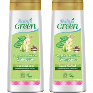 Baby's Green 2'li Set Organik Aloe Veralı Bebek Saç ve Vücut Şampuanı 2 Adet x 400 ml