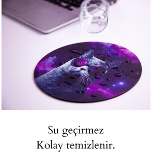 Uzaydaki Havalı Kedi Mouse Pad