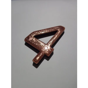 8 cm Bakır Eskitme Kapı Daire Villa Bina Birim Numarası No:4