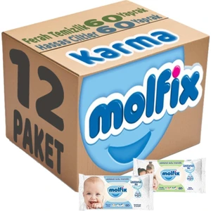 Islak Havlu Mendil Izotonik Karma 12'li Set (Ferah Temizlik-Hassas Cilt)