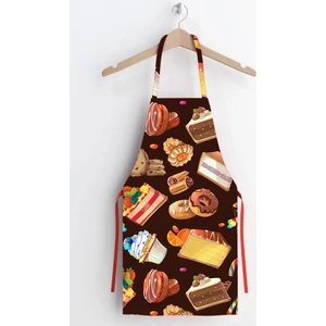 Ays Home Renkli Pasta Desen Leke Tutmaz Kumaş Mutfak Önlüğü