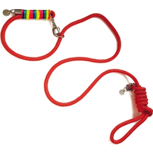 Pets Wuu Kırmızı Boğma Eğitim Gezdirme Tasması -160 cm