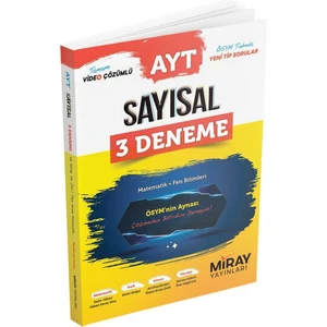 Miray Yayınları AYT Sayısal 3'lü Deneme