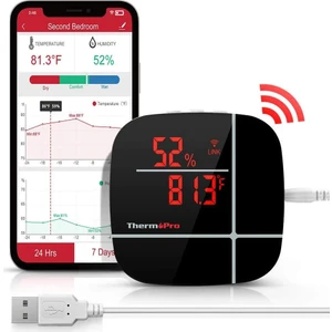 TP90 Uzaktan Kontrollü, Alexa Uyumlu,wifi Isı Nem Ölçer