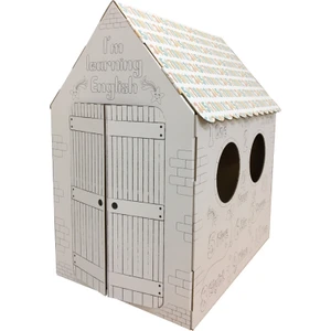 Sayılarla Öğren Karton Boyama Evi