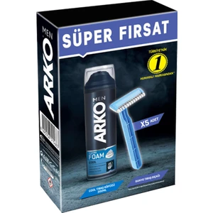 Arko Men Banyo 5'li + Cool Köpük Pro 200ML