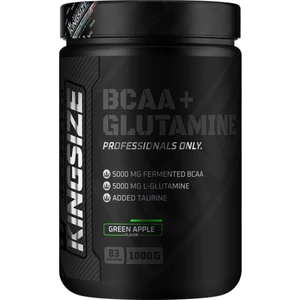 Kingsize Nutrition Bcaa + Glutamine Powder Yeşil Elma Aromalı 1000 gr