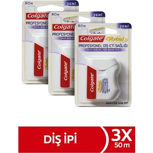 Total Profesyonel Diş Eti Sağlığı Arayüz Diş Ipi 3 x 50 M