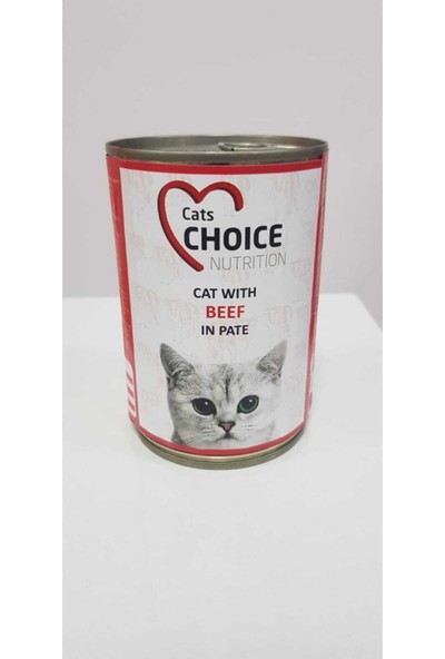 Cat Choice Nutrition Cats Choice Beef In Pate Biftekli Konserve Mama 400 gr
