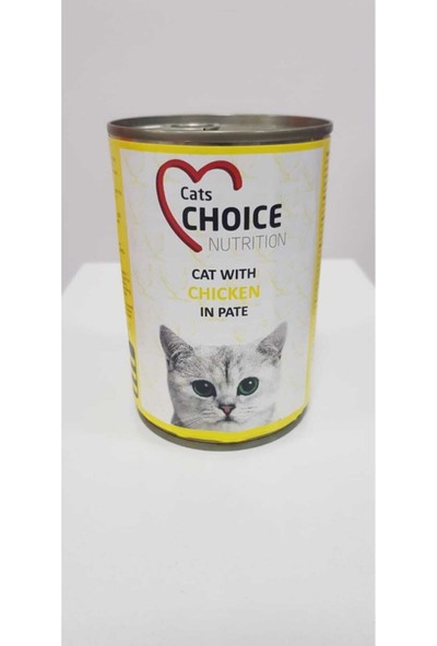 Cat Choice Nutrition Cat Choice Chicken Tavuklu Kedi Konservesi 400 gr 6'lı