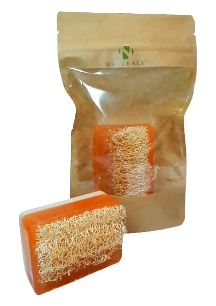 Eşek Sütü Bal Özlü Kabak Lifli El Yapımı Peeling Sabun 120GR