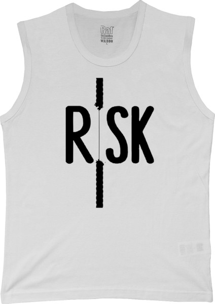 Erkek Düşük Kollu Beyaz Ön Dijital Baskılı T-Shirt