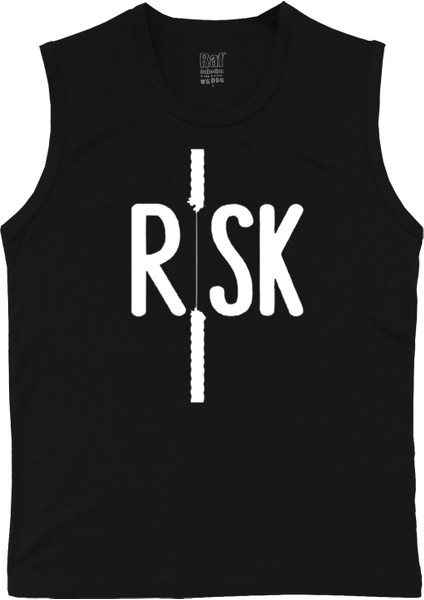 Erkek Düşük Kollu Siyah Ön Dijital Baskılı T-Shirt