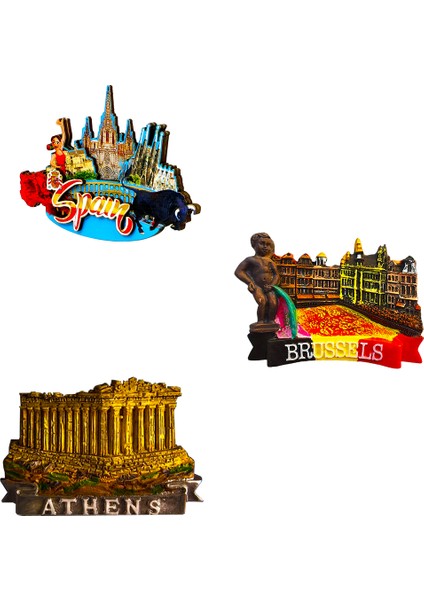Buzdolabı Magneti 3'lu Set - 5