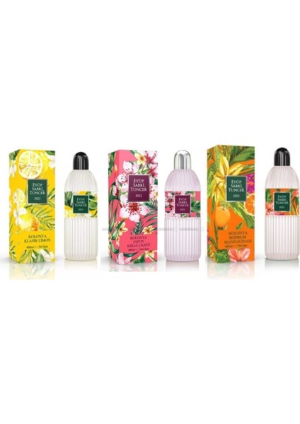 Çeşme Limonu, Japon Kirazı ve Bodrum Mandalinası 400 ml Kolonya Seti 3' lü fiyatları