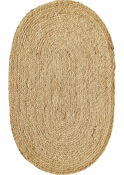 Juno Jüt El Dokuma Hasır Ech 01E Ech 05 Natural Dekoratif Kilim
